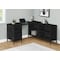 Monarch Specialties Computer Desk, Home Office, Corner, Storage Drawers, 60 in.L, L Shape, Work, Laptop, Black Laminate I 7493 - alternate 3